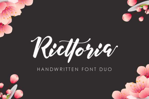 Ricttoria   Duo шрифт скачать бесплатно
