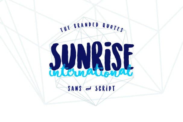 Sunrise International (Typeface) шрифт скачать бесплатно