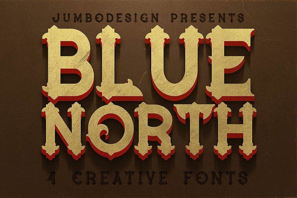 Blue North - Vintage Style   шрифт скачать бесплатно