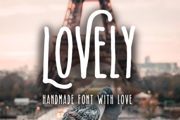 Lovely - Handmade   With Love шрифт скачать бесплатно