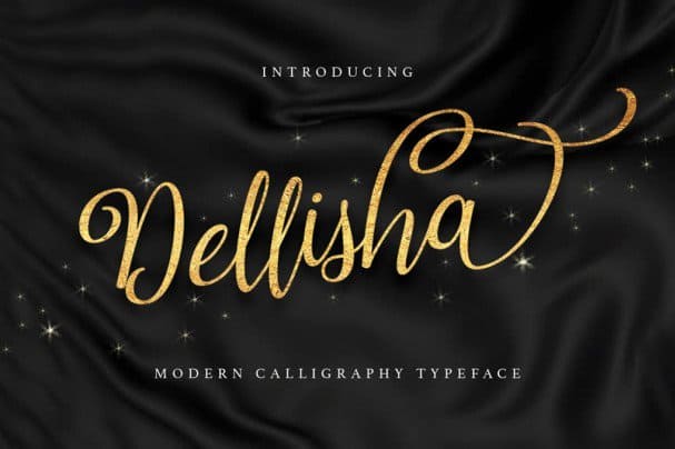 Dellisha Script шрифт скачать бесплатно