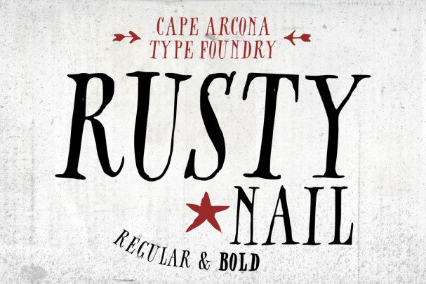 CA Rusty Nail шрифт скачать бесплатно