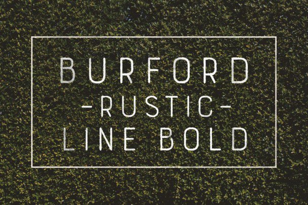Burford Rustic Line Bold шрифт скачать бесплатно