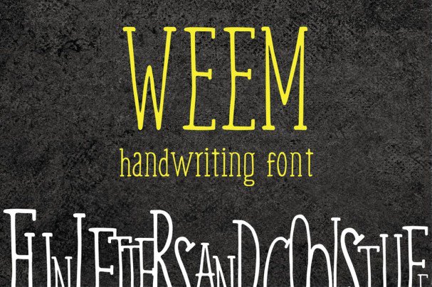 Weem - Handwriting   шрифт скачать бесплатно