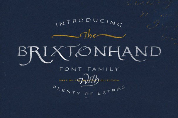 Brixton Hand Family шрифт скачать бесплатно