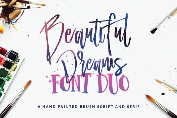 Beautiful Dreams -   Duo шрифт скачать бесплатно
