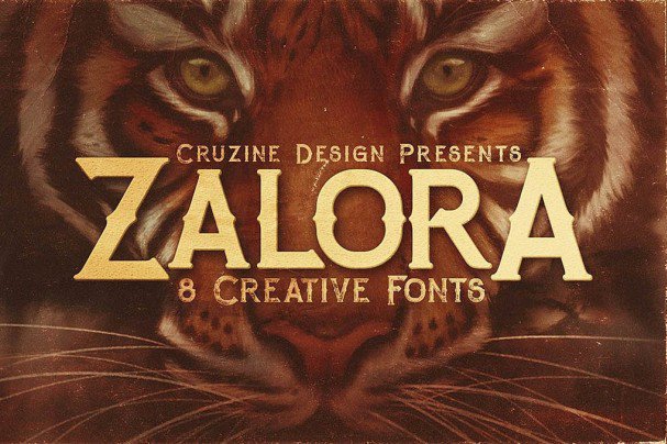 Zalora Typeface шрифт скачать бесплатно
