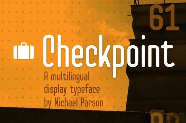 Checkpoint шрифт скачать бесплатно