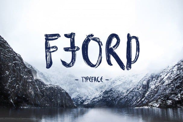 Fjord Brush   шрифт скачать бесплатно