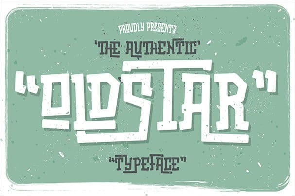 Oldstar Typeface шрифт скачать бесплатно