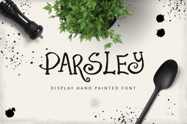 Parsley   шрифт скачать бесплатно