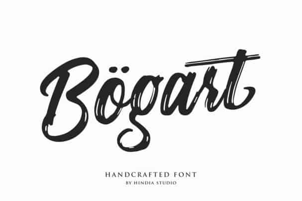 Bogart Script шрифт скачать бесплатно