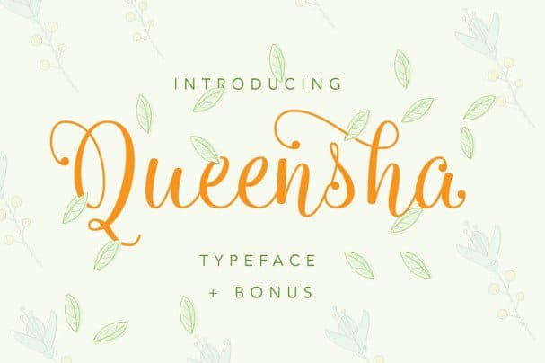Queensha Typeface шрифт скачать бесплатно