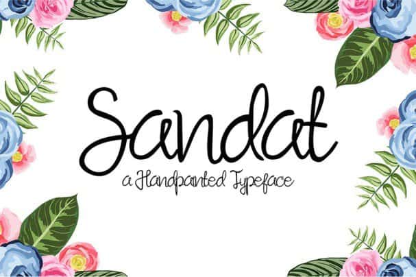 Sandat Script шрифт скачать бесплатно