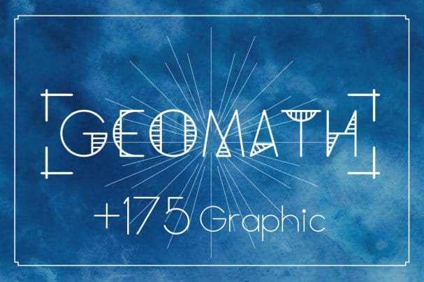 Geomath  s + 175 Ornament шрифт скачать бесплатно