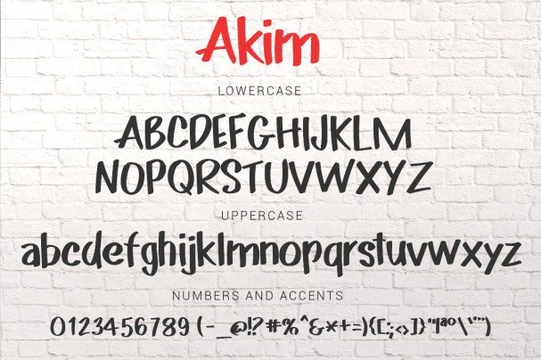 Akim Marker Typeface шрифт скачать бесплатно