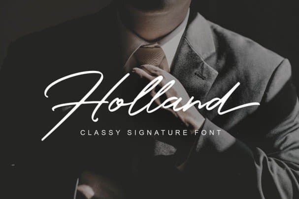 Holland Classy   шрифт скачать бесплатно