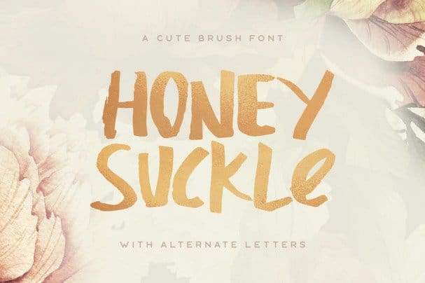 Honeysuckle Typeface шрифт скачать бесплатно