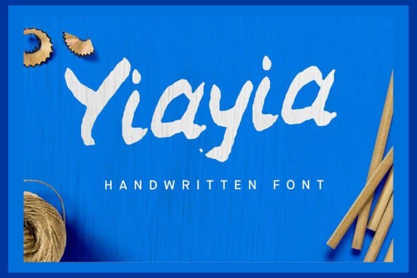 YiaYia Handwritten   шрифт скачать бесплатно