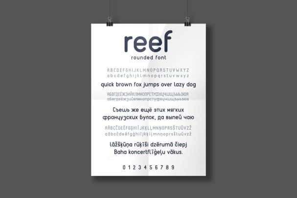Reef - Round   шрифт скачать бесплатно