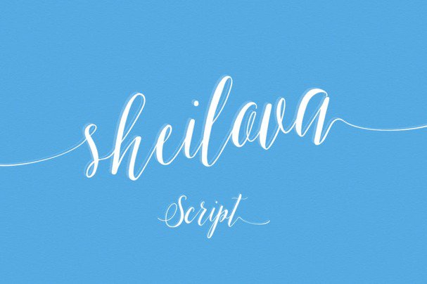 Sheilova Script шрифт скачать бесплатно
