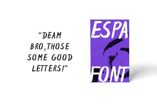 Espa Extended Handwritten Brush   шрифт скачать бесплатно
