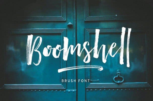 Boomshell Brush   шрифт скачать бесплатно