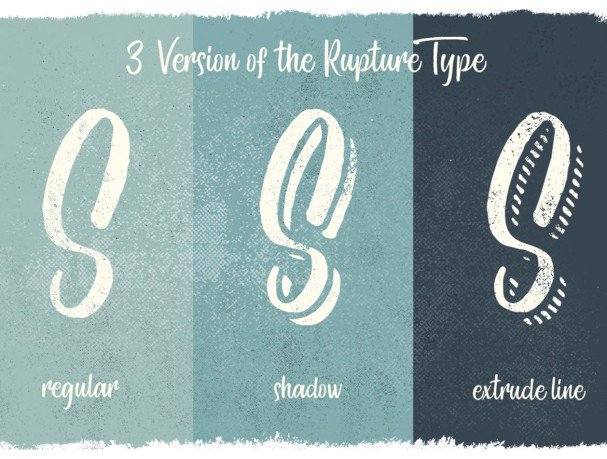 The Rupture 3 Styles шрифт скачать бесплатно