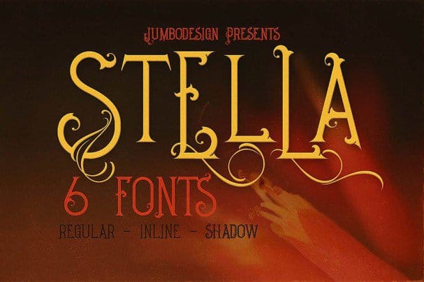 Stella - Decorative   шрифт скачать бесплатно