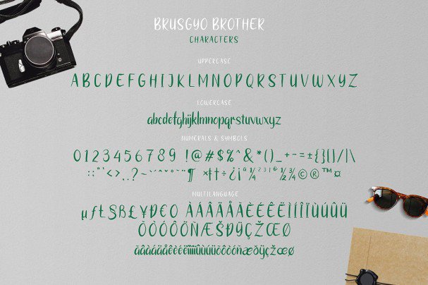 Brushgyo typeface шрифт скачать бесплатно