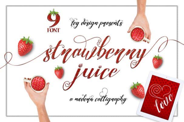 Strawberry Juice шрифт скачать бесплатно