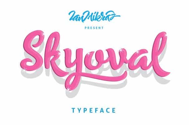 Skyoval Typeface шрифт скачать бесплатно