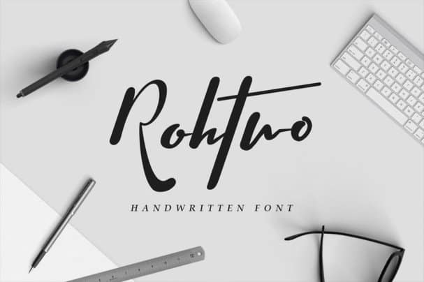 Rohtwo Bold Signature шрифт скачать бесплатно