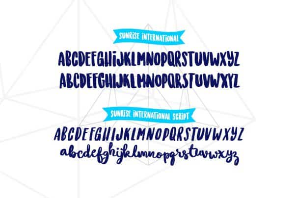 Sunrise International (Typeface) шрифт скачать бесплатно