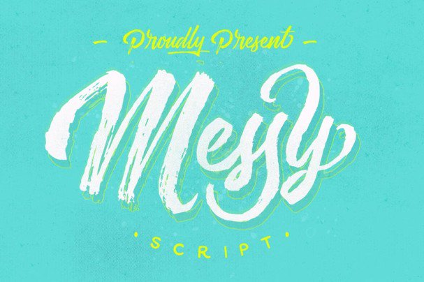 Messy Script шрифт скачать бесплатно