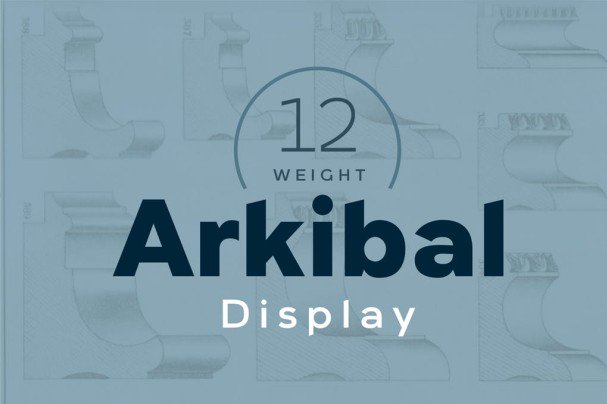 Arkibal Display шрифт скачать бесплатно