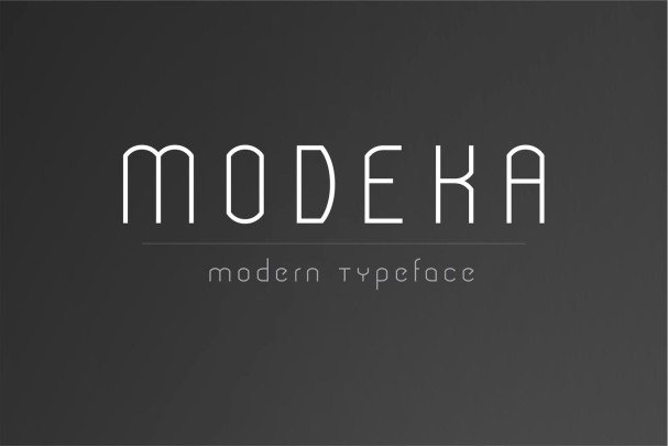 Modeka - Modern   шрифт скачать бесплатно
