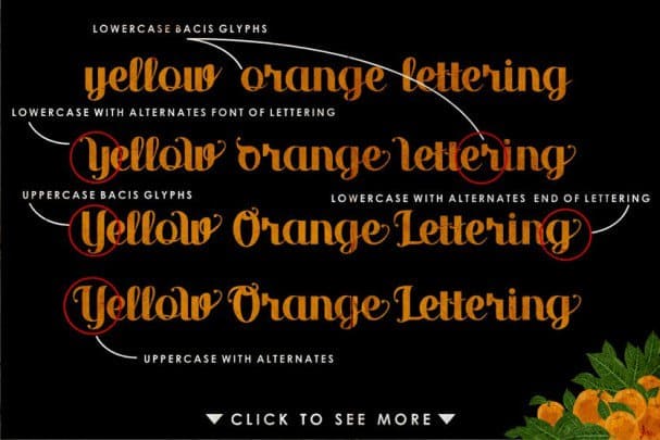 Yellow Orange шрифт скачать бесплатно