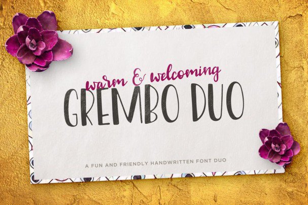 Grembo   Duo шрифт скачать бесплатно
