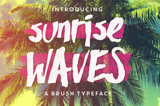 Sunrise Waves шрифт скачать бесплатно