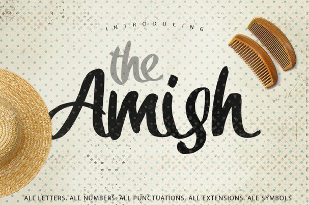 The Amish Typeface шрифт скачать бесплатно