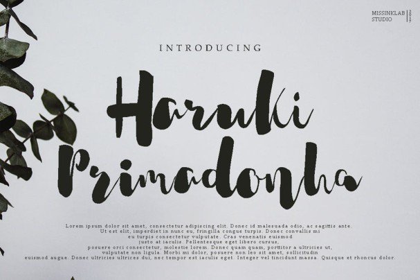 Harukia Primadonha шрифт скачать бесплатно