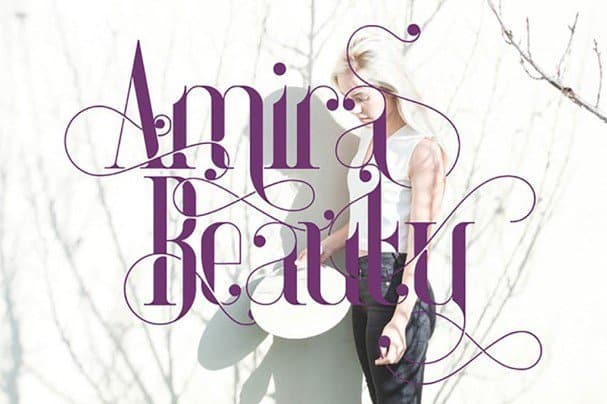Amira Beauty шрифт скачать бесплатно