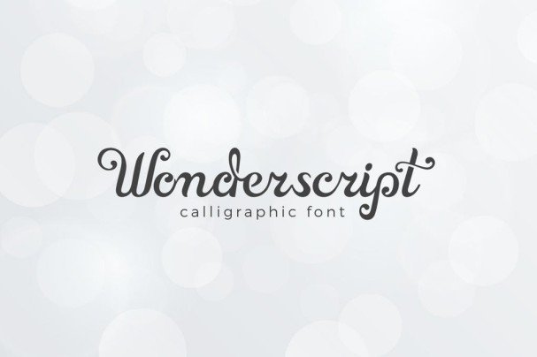 Wonderscript Calligraphic   шрифт скачать бесплатно