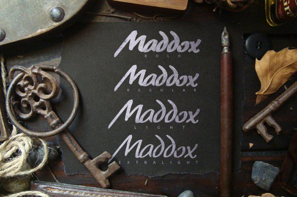 Madoxx Brush Typeface шрифт скачать бесплатно