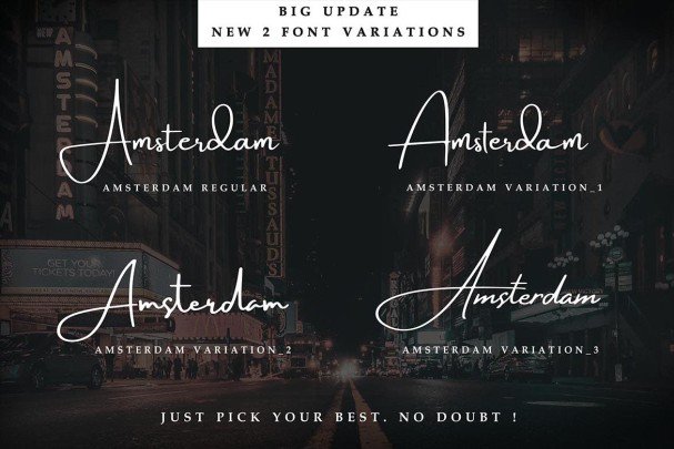 Amsterdam   Collection шрифт скачать бесплатно