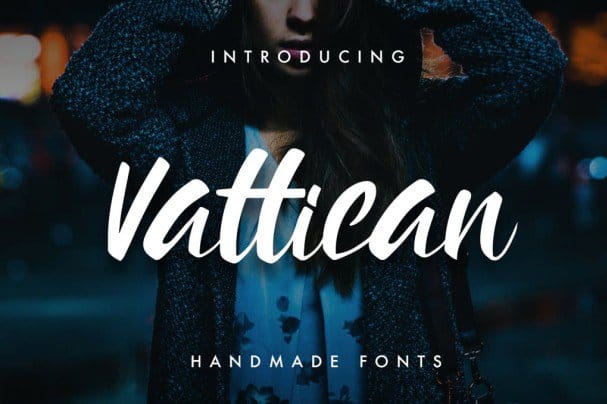 Vattican - Handmade Brush   шрифт скачать бесплатно