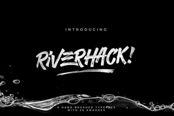 Riverhack шрифт скачать бесплатно
