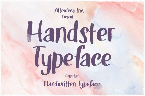 Handster Typeface шрифт скачать бесплатно