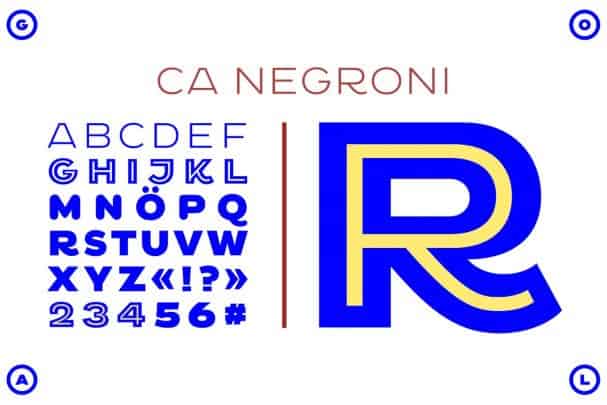 CA Negroni шрифт скачать бесплатно
